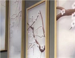 木制丝绢装饰画